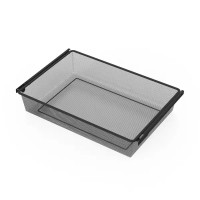 Корзина выдвижная для шкафа Лион 76.8x14.4x48 см цвет черный