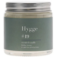 Свеча в стакане ароматизированная Hygge N19 Бобы Тонка и цветы апельсина