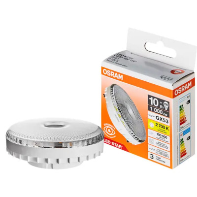 Лампа светодиодная Osram GX53 10 Вт теплый белый свет