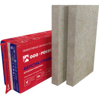 Каменная вата Rockwool Акустик Стандарт 100 мм 5 плит 600x1000 мм 3 м²