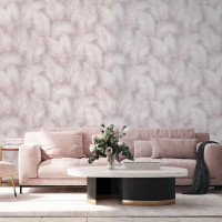 Обои флизелиновые Wallsecret Flamingo пудровые 1.06 м 8828-13