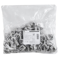 Держатель с защелкой для труб IEK D20 мм цвет серый 100 шт.