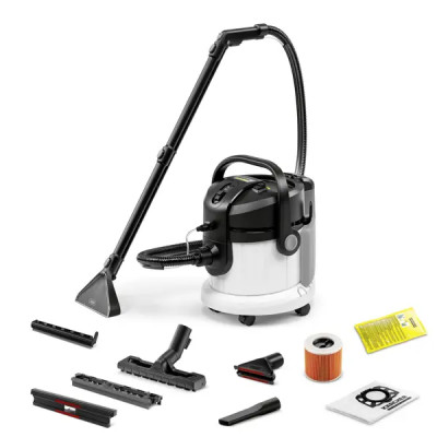 Пылесос моющий Karcher SE 4, 1000 Вт, 4 л, цвет черный/белый