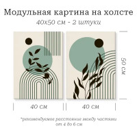 Картина модульная Ботаника 40x50 см 2 шт.