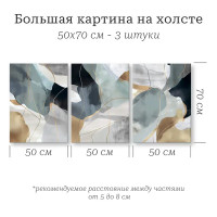 Картина модульная Абстракция 50x70 см 3 шт.