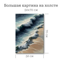 Картина Морской прибой 50x70 см