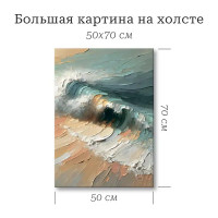 Картина Большая волна 50x70 см