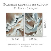 Картина модульная Прибой 50x70 см 2 шт.