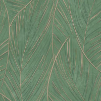 Обои флизелиновые Wallsecret Madeira зеленые 1.06 м 8988-28