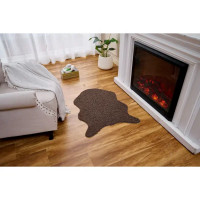 Ковер Teddy 60x90 см полиэстер цвет коричневый
