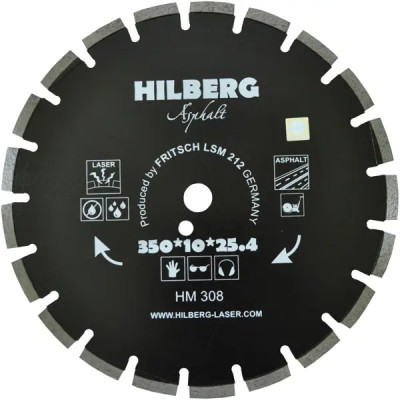 Диск алмазный по железобетону Hilberg HM308 350x25.4x3 мм