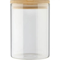Банка для пищевых продуктов Mallony Bambu 0.6 л стекло цвет прозрачный