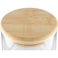 Банка для пищевых продуктов Mallony Bambu 0.6 л стекло цвет прозрачный