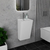 Раковина моноблок Kapry подвесная 60x36x33 см
