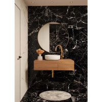 Глазурованный керамогранит Arcadia Ceramica Torino Black High Gloss 60x120 см 1.44 м² глянцевый цвет черный