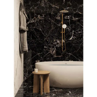 Глазурованный керамогранит Arcadia Ceramica Torino Black High Gloss 60x120 см 1.44 м² глянцевый цвет черный