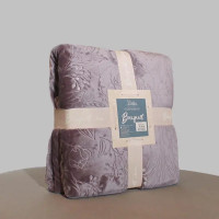 Покрывало Bouquet 240x260 см велсофт цвет темно-розовый
