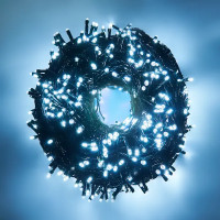 Электрогирлянда наружная/комнатная нить 100 м 1000 LED холодный белый свет