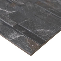 Глазурованный керамогранит Concor Slate Black 30x60 см 1.08 м² матовый цвет тёмно-серый камень