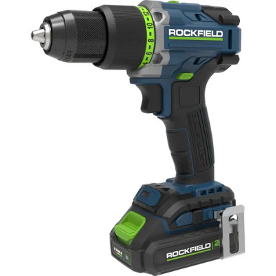 Дрель-шуруповерт аккумуляторная Rockfield RF2062BK, 20 В Li-ion 2x2 Ач