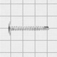 Саморезы по металлу потайные со сверлом со сверлом оцинкованные 4.2x32 100 шт.