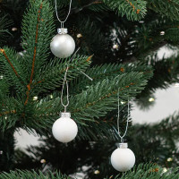 Набор новогодних шаров Christmas ø3 см цвет белый 20 шт.