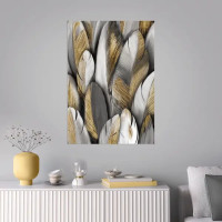 Картина на холсте Канвас 50x70 см цвет серый