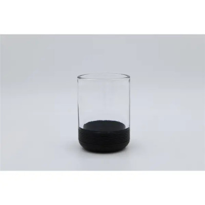 Стакан для зубных щёток Proffi Home Black Glass стекло цвет прозрачный/черный