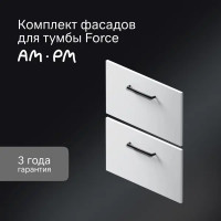 Комплект фасадов для тумбы AM.PM Force M9FFFF0602WM 33x57 см влагостойкая ЛДСП цвет белый 2 шт