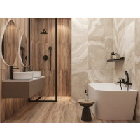 Глазурованный керамогранит Cersanit Aura 17685 44.8x89.8 см 1.206 м² матовый цвет светло-бежевый