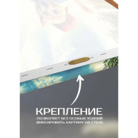 Картина на холсте Кот на скейте 30x30 см