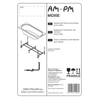 Ванна AM.PM Moxie W9MA-160-070W-A2ROFL акриловая 160x70 см