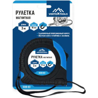 Рулетка Vertextools 3120-03 магнитная 3 м x 19 мм