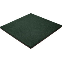 Плитка резиновая 500x500x30 полнотелая зеленая