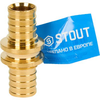 Соединитель Stout 32x32 мм латунь SFA-0003-000032