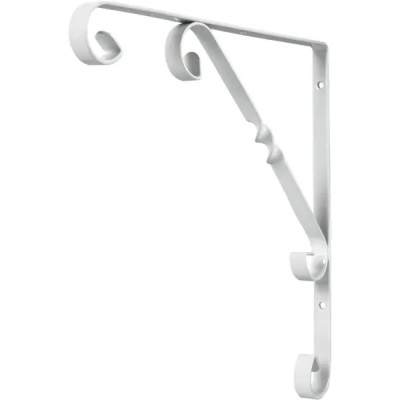 Кронштейн Орнамент 25х25 см нагрузка до 25 кг цвет белый