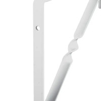 Кронштейн Орнамент 25х25 см нагрузка до 25 кг цвет белый