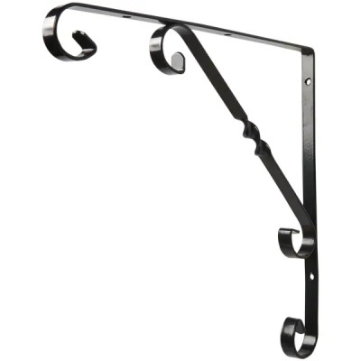 Кронштейн Орнамент 25х25 см нагрузка до 25 кг цвет чёрный