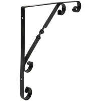 Кронштейн Орнамент 25х25 см нагрузка до 25 кг цвет чёрный