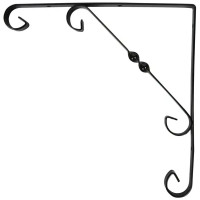 Кронштейн Орнамент 25х25 см нагрузка до 25 кг цвет чёрный