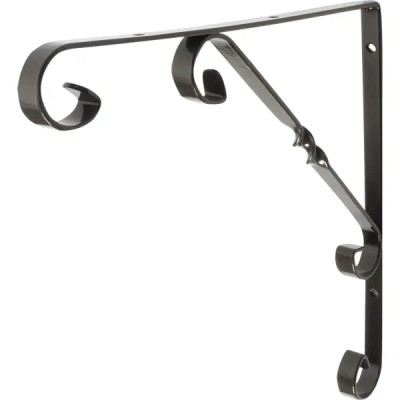 Кронштейн Орнамент 25х25 см нагрузка до 25 кг цвет бронза