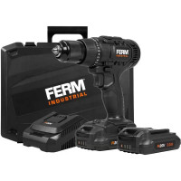 Дрель-шуруповерт аккумуляторная ударная Ferm CDM1147P, 20 В Li-ion 2x2 Ач