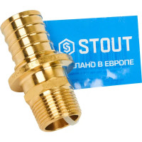 Переходник с наружной резьбой Stout 3/4\