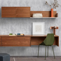 Стеновая панель Бетон светлый 300x0.6x60 ДСП цвет серый