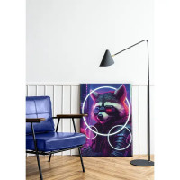 Картина Неоновый енот 50x70 см