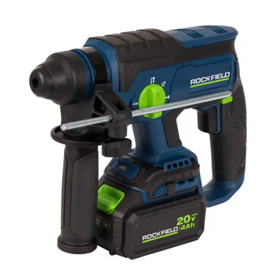 Перфоратор аккумуляторный SDS-plus Rockfield RF2254BK, 20 В Li-Ion 4 Ач, 2 Дж