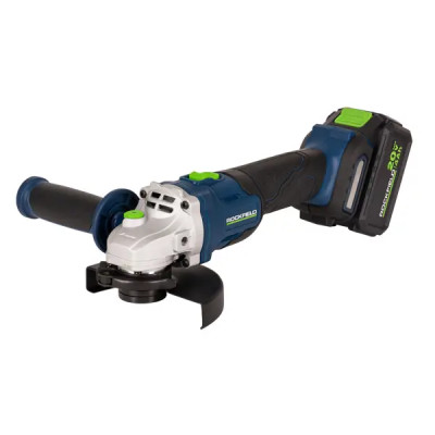 УШМ аккумуляторная Rockfield RF2204BK, 20 В Li-ion 4 Ач, 125 мм