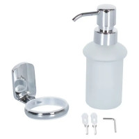 Дозатор для жидкого мыла Swensa Slick SWR-5600-04, подвесной, цвет прозрачный/хром