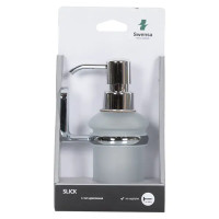 Дозатор для жидкого мыла Swensa Slick SWR-5600-04, подвесной, цвет прозрачный/хром