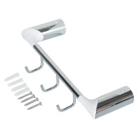 Вешалка Swensa Lock SWR-6600-10-CRM, нержавеющая сталь, 3 крючка, цвет белый
